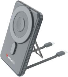 Verbatim 32251 Charge n Go 2C 5000mAh szürke vezeték nélküli mágneses kitámasztható powerbank 2xUSB-C kábellel (32251) - oneclick