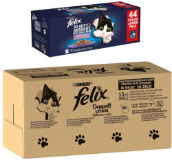FELIX 120x85g Felix Fantastic Duplán finom nedves macskatáp+44x85g nedvestáp ingyen