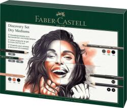 Faber-Castell Ceruza készlet, száraz technikákhoz, FABER-CASTELL Discovery set, 17 db-os szett