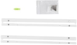 Muziker Acrylic Vinyl record albums storage rack white Fali állvány LP lemezekhez White (MUZR65GWHITE)