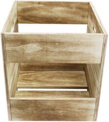 Muziker Self-Assembly Plywood Record Storage Case Doboz LP lemezekhez Natural (MUZR39A)