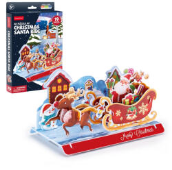 CubicFun CubicFun 3D puzzle Mikulás szán, 19 darabos (3D-W3156)