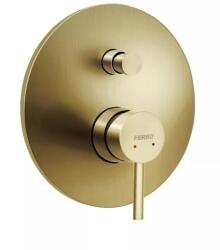 FERRO Ciriculus kád és zuhany csaptelep süllyesztett arany BCK7PBG (BCK7PBG)