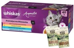  marka niezdefiniowana WHISKAS Adult tasakok Aromatic Mix 40 x 85 g - nedves macskaeledel + 2x50g WILD FARM macskaeledel - abiszoo - 8 377 Ft