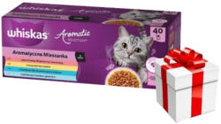  marka niezdefiniowana WHISKAS Adult tasakok Aromatic Mix 40 x 85 g - nedves macskaeledel +INGYENES MEGLEPETÉS A MACSKÁJÁNAK