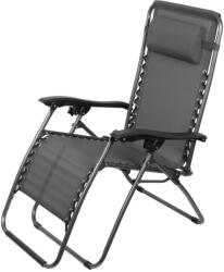 Strend Pro SONORA állítható napozóágy - szürke - 66x177x108cm (TC802547)