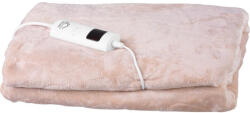 MagicHome elektromos fűthető takaró, bézs, 180 × 130 cm, 9 fokozatú hőmérséklet-szabályozással, időzítő funkcióval (max. 9 óra), puha flanel anyagból, mosógépben mosható (TC2211831)