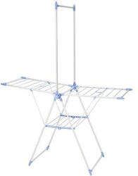 MagicHome CD146 ruhaszárító, szürke, 155 × 69 × 98/194 cm, 14 m szárítófelülettel, masszív fém vázzal, felső rúddal nagyobb textíliákhoz, beltéri használatra (TC2212105) Ruhaszárító