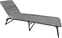 Strend Pro VERACRUZ állítható napozóágy - szürke - 190x58x28 cm (TC802410)