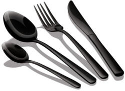 Berlinger Haus 4 személyes rozsdamentes acél evőeszköz készlet, fekete (BH-2616A)