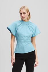 Karl Lagerfeld pamut póló - kék S - answear - 34 990 Ft