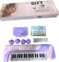 Mamido Gyermek elektromos billentyűzet 37 billentyűs lila (MT1268)