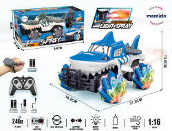 Mamido Távirányítós autó RC 1: 16 Cápa Kaszkadőr kék, Óra vezérlés (MT1284) - jatekokminiszteriuma