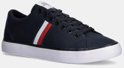 Tommy Hilfiger sportcipő TH HI VULC LOW CORE STRIPES MESH sötétkék, férfi, FM0FM05393 - sötétkék Férfi 44