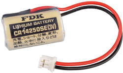 FDK CR14250 1/2 AA ipari elem csatlakozóval, Omron SYSMAC CJ, 3 V, 850 mAh (CR14250SE-CSAT)