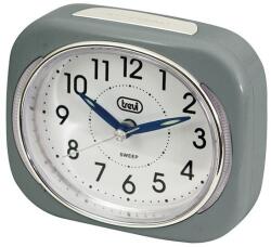 Trevi SL 3040 LED háttérvilágítású ébresztőóra, csendes SWEEP mechanika, fokozatos ébresztés, szürke színben