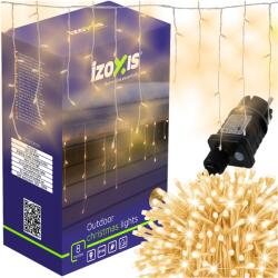 Izoxis Melegfehér jégcsap fényfüzér 300LED 15m (26710) - hasznos-holmik