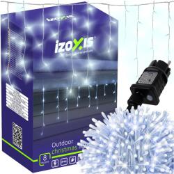 Izoxis Hidegfehér jégcsap fényfüzér 300LED 15m (26711)