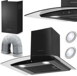 Berdsen Kürtős konyhai páraelszívó 60 cm , 342 m3/h , fekete BT-216 Berdsen (3216)