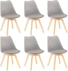 Leziter Silla étkezőszék 6 db szürke színben (DA232AG_6) - stuxi