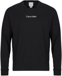 Calvin Klein Tricouri cu mânecă lungă Bărbați LS RLXD STANDARD LOGO CREWNK TEE Calvin Klein Jeans Negru EU S