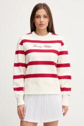 Tommy Hilfiger felső piros, mintás, WW0WW45743 - fehér XL
