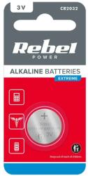 Rebel BAT0196 Líthium gombelem CR2032, Rebel Extreme, 1db/bliszter (BAT0196)