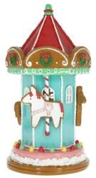 Dekoráció Mézeskalács körhinta, LED-es poly 12, 5x11, 5x22 cm színes (SFA919C23289N)