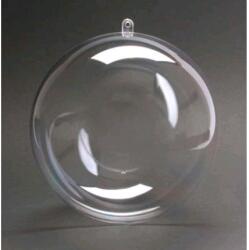  Műanyag átlátszó szétszedhető gömb 8cm (041108)