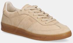 HUGO BOSS velúr sportcipő Brenta - bézs Női 40 - answear - 54 990 Ft
