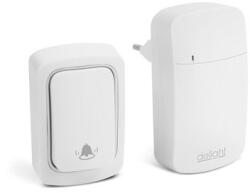 Delight DIGITÁLIS ELEM- ÉS VEZETÉK NÉLKÜLI CSENGŐ - KINETIC - FEHÉR 55345WH (DEL55345WH)