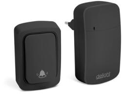 Delight DIGITÁLIS ELEM- ÉS VEZETÉK NÉLKÜLI CSENGŐ - KINETIC - FEKETE 55345BK (DEL55345BK)