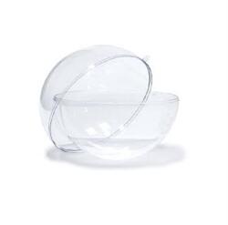  Műanyag átlátszó szétszedhető gömb 7cm