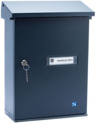 Silmec Serenissima 10517.81 utcai postaláda (fekete, újságtartóval is rendelhető)