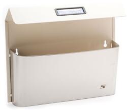 Silmec 41? 515.9001 szórólaptartó / reklámanyag tartó (fehér-inox)