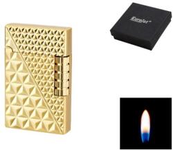 Eurojet Milan Stein tüzköves öngyújtó - arany színben, különleges kettős mintázattal (A-252114)