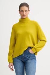 Benetton pulóver könnyű, zöld, garbónyakú, 11CZD204F - sárga M