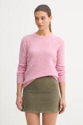 Benetton gyapjú pulóver - rózsaszín XL - answear - 30 990 Ft