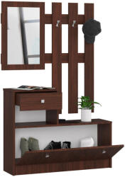 AKORD Klasszikus Előszoba Bútor Szett Wenge Tükörrel (PP0PZESVEN001)