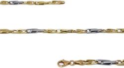 Ékszershop Bicolor barakka jellegű arany nyaklánc (LM-15) - ekszershop - 439 280 Ft