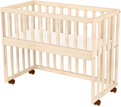 Hubners Patut copii din lemn co-sleeper Hubners Eva 94x46 cm natur - hubners