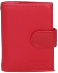 La Scala piros patentos álló bőr kártyatartó las-2038/t