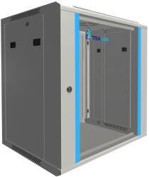 Extralink 12U 600x450 szürke, rack szekrény, falra szerelhető