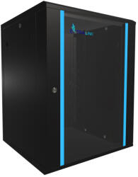 Extralink 15U 600x600 black, rack szekrény, fali szerelésű