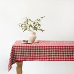 Linen Tales Ленена покривка за маса 140x350 cm Red Gingham - Linen Tales (LT-TC-140x350-RNCH)
