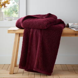Catherine Lansfield Червено одеяло от микроплюш 130x170 cm Velvet Boucle - Catherine Lansfield (DS/59033/W/130170/DA)