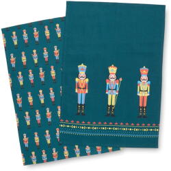 Catherine Lansfield Памучни кърпи за съдове в комплект от 4 бр. с коледни мотиви 50x70 cm Nutcracker - Catherine Lansfield (KT/57567/W/TT4/GR)