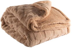 Tiseco Home Studio Кафяво одеяло от микроплюш 150x200 cm Rava - Tiseco Home Studio (3588SAND)