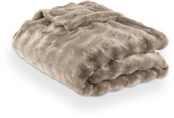 Tiseco Home Studio Кафяво-сиво одеяло от микроплюш 150x200 cm Wave - Tiseco Home Studio (3683TAUPE)