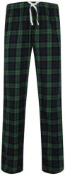 SF (Skinnifit) Pantaloni de pijama din flanelă pentru bărbați - Albastru închis / verde | S (SF083-1000224193)